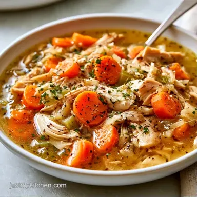 Chicken Soup for Crockpot for 6 Servings Recipe Card
