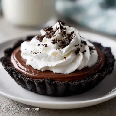 Chocolate French Silk Pie with Oreo Crust