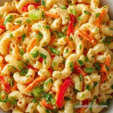 Classic Macaroni Salad for 8 Servings Recipe Card