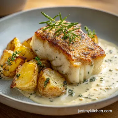 Cod Potatoes Rosemary Cream for 4 Servings