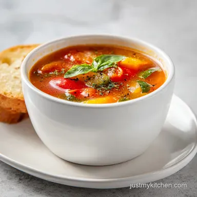 Olive Garden Vegetable Soup in 50 Minutes Recipe Card