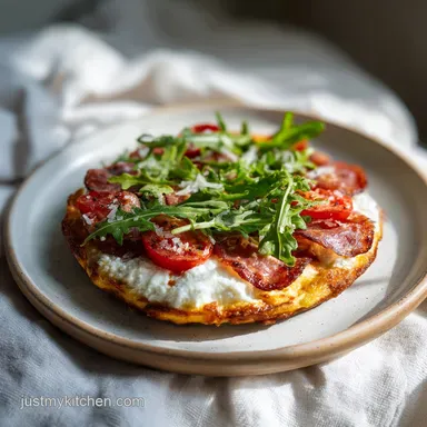 Cottage Cheese Pizza Bowl in 8 Minutes Recipe Card