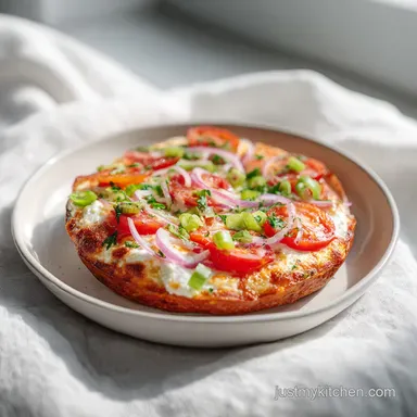 Cottage Cheese Pizza Bowl in 8 Minutes