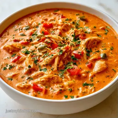 Crockpot Creamy Chicken Taco Soup: Rich Recipe Card