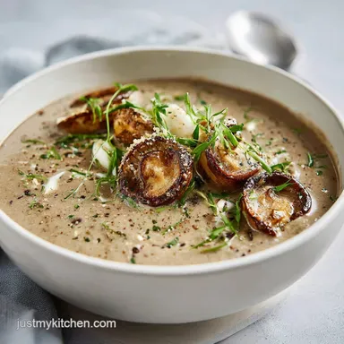 Richest Creamy Mushroom Soup in 35 Min