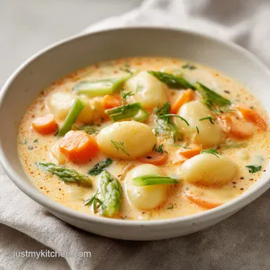 Creamy Vegetarian Gnocchi Soup in 30 Minutes: Golden Gnocchi Recipe Card