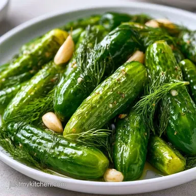 Refrigerator Pickles with Fresh Dill