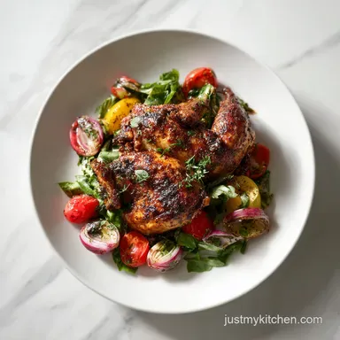 Spatchcock Cornish Hen Recipe for 2 Servings Recipe Card