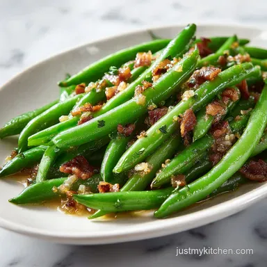 Crock Pot Green Beans with Bacon Recipe Card