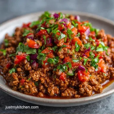 Crock Pot Taco Meat for 8 Servings Recipe Card