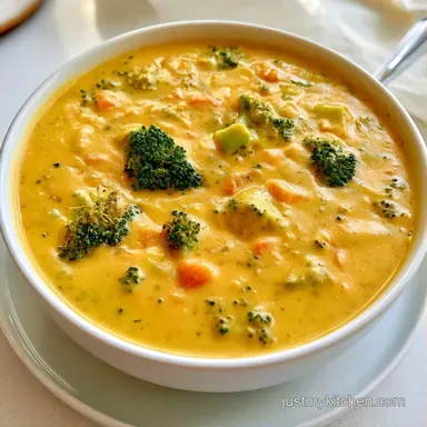 Crockpot Broccoli And Cheese Soup for 8 Recipe Card