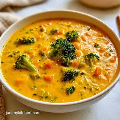 Crockpot Broccoli And Cheese Soup for 8