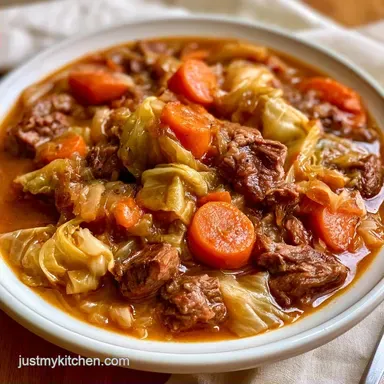 Crockpot Cabbage Vegetable Soup for 6