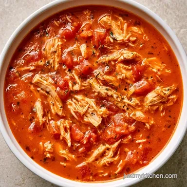 Crockpot Chicken Enchilada Soup for 6 Recipe Card