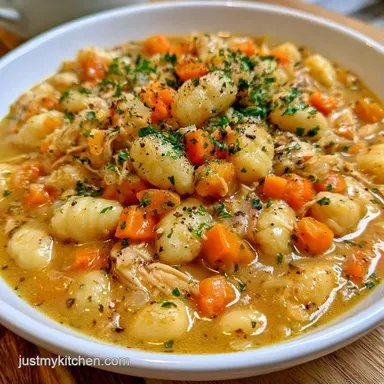 Crockpot Chicken Gnocchi Soup for 8 Recipe Card