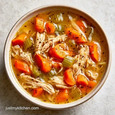 Crockpot Creamy Chicken Soup for 6 Recipe Card