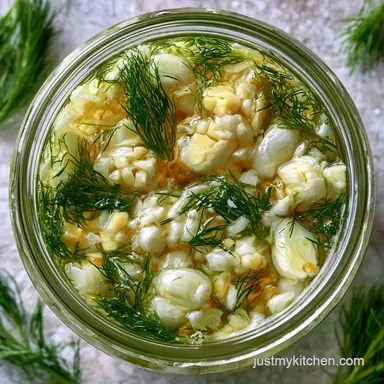 Easy Pickle Brine Recipe with Garlic Recipe Card