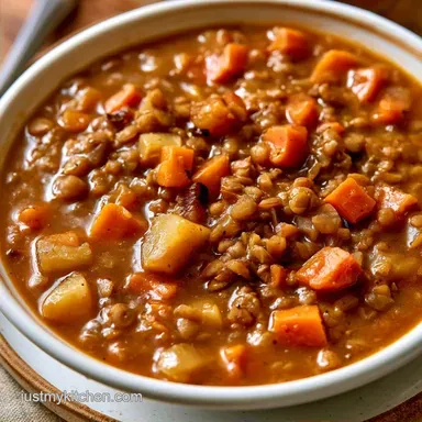 Easy Slow Cooker Lentil Soup in 8 Hours