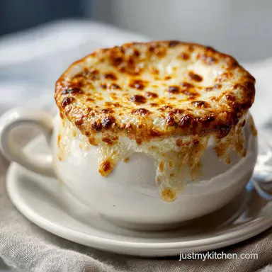 The Most Famous French Onion Soup for 6 Servings