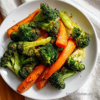 Flavorful Roasted Broccoli and Carrots in 35 Min Recipe Card