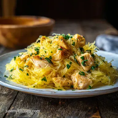 Garlic Chicken Spaghetti Squash for 4 Servings