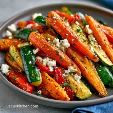 Goat Cheese Vegetable Salad: Roasted Recipe Card