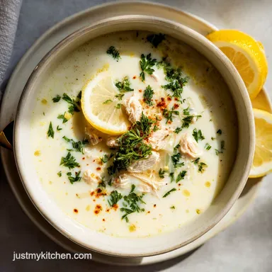 Classic Greek Lemon Chicken Soup in 40 Minutes Recipe Card