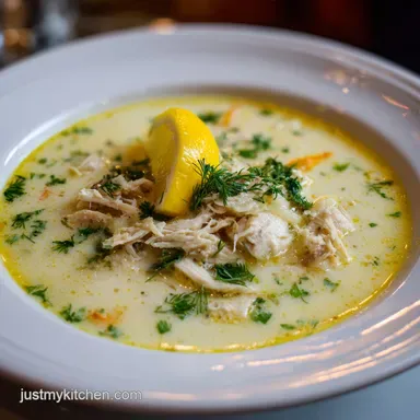 Classic Greek Lemon Chicken Soup in 40 Minutes