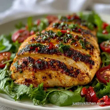 Grilled Chicken Side Salad in 25 Minutes Recipe Card