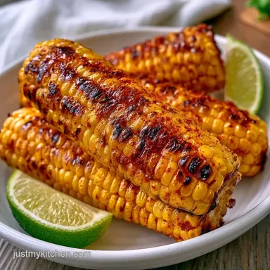 Grilled Corn on Cob in 20 Minutes Recipe Card