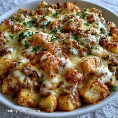 Ground Beef Potato Skillet: Crispy Recipe Card