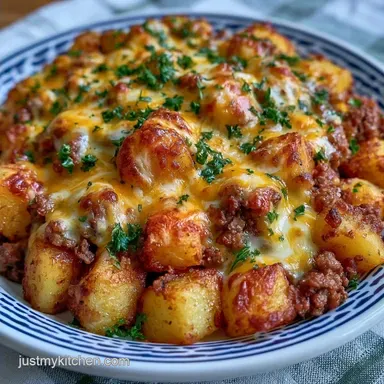 Ground Beef Potato Skillet: Crispy