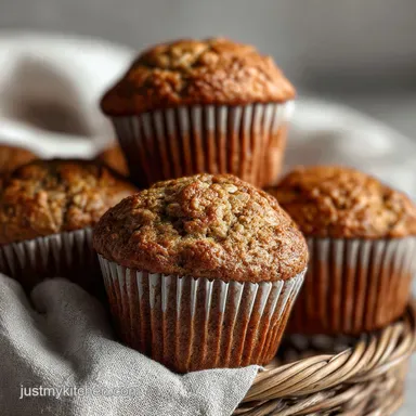 Banana Oat Muffins with Greek Yogurt (25 Min) Recipe Card