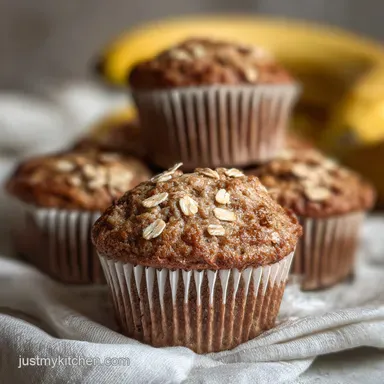 Banana Oat Muffins with Greek Yogurt (25 Min)