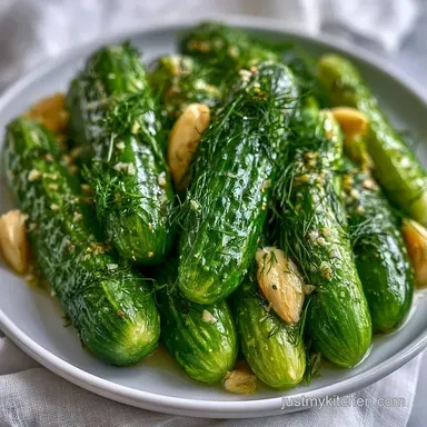 Crunchy Kosher Dill Pickles Recipe Card