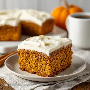 Pumpkin Bars with Cream Cheese Frosting Baked in 40 Minutes Recipe Card