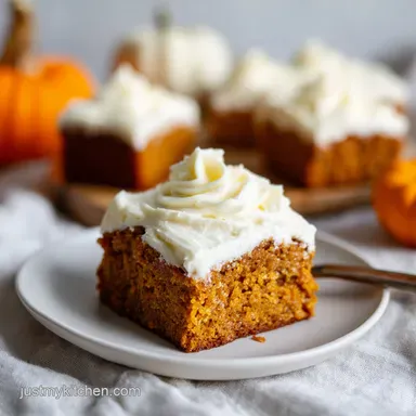 Pumpkin Bars with Cream Cheese Frosting Baked in 40 Minutes