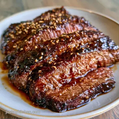 Honey Soy Skirt Steak in 20 Minutes Recipe Card