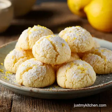 Heavenly Lemon Cake Mix Cookies with Glaze