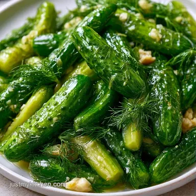 Dill Pickles for Meal Prep Recipe Card
