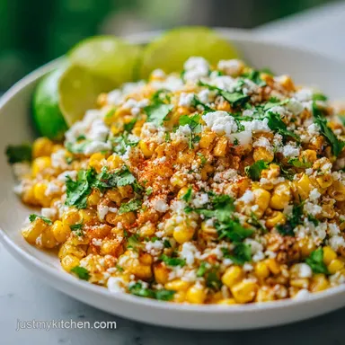 Mexican Corn Recipe for 4 Servings: Creamy and Charred Skillet