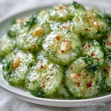 Pickled Persian Cucumbers with Garlic