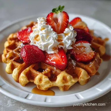 High Protein Breakfast Waffles Recipe: 15 Minutes Recipe Card