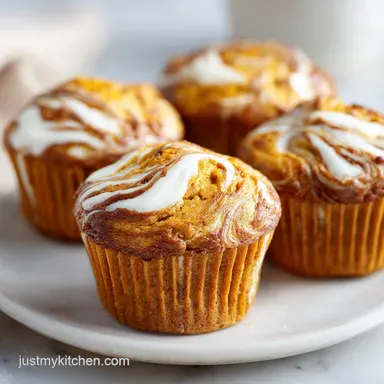 Pumpkin Cream Cheese Muffins in 35 Min Recipe Card
