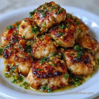 Garlic Chicken Side Dish in 20 Minutes Recipe Card