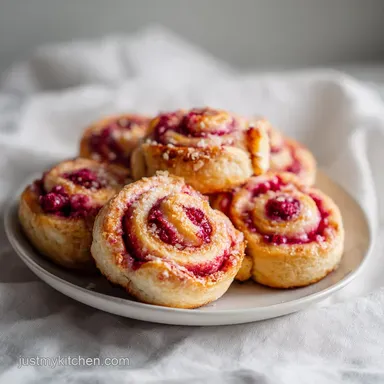 Raspberry Sweet Rolls for 12 Servings Recipe Card