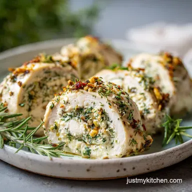 Ricotta Stuffed Chicken Rolls for 4 Servings Recipe Card