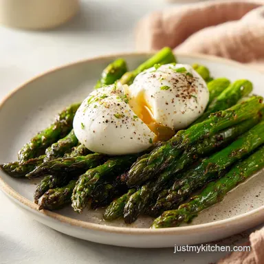 Roasted Asparagus with Burrata for 4 Servings Recipe Card