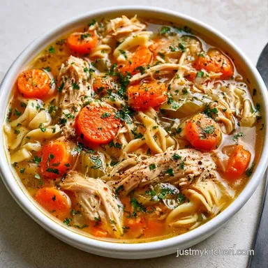 Rotisserie Chicken Noodle Soup (45 Min) Recipe Card