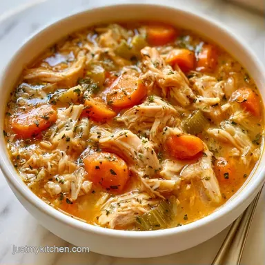 Rotisserie Chicken Soup in 45 Minutes Recipe Card